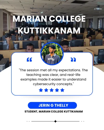 testimonial jerin best cyber security trainer in kerala